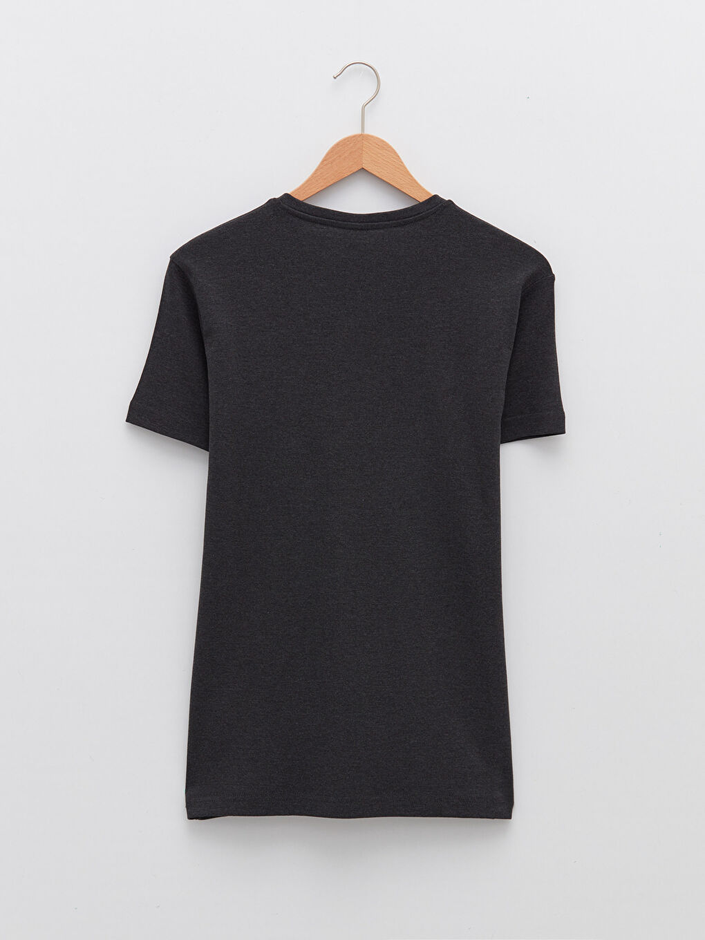 V Neck Short Sleeve Basic Men's T-Shirt-6