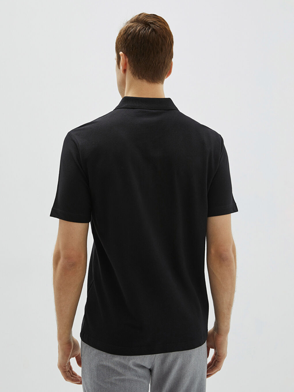 LC Waikiki Polo Neck Short Sleeve Pique Men's T-Shirt -S20845Z8-CVL
