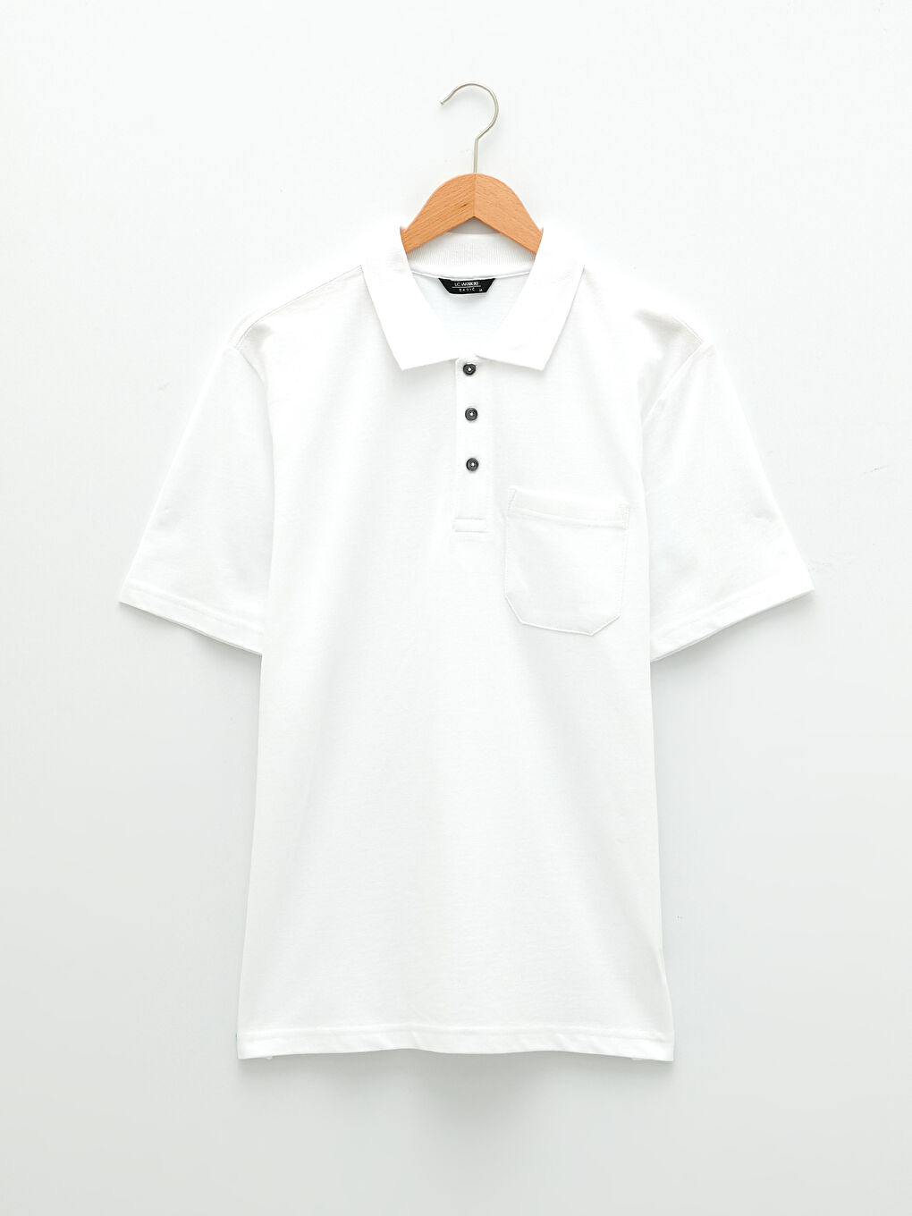 Polo Neck Short Sleeve Pique Men's T-Shirt-5