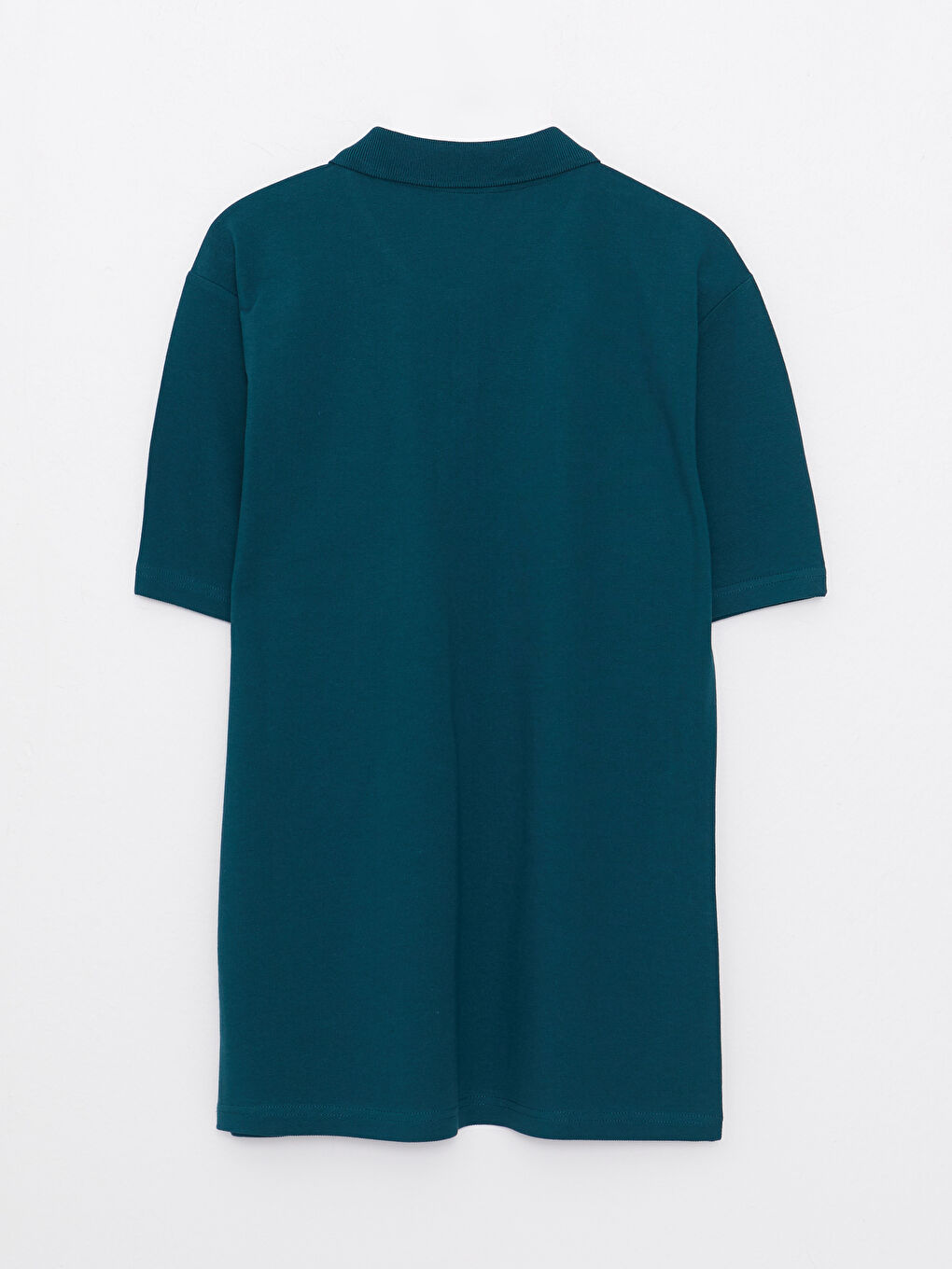 Yeşil Polo Yaka Kısa Kollu Pike Erkek Tişört-6