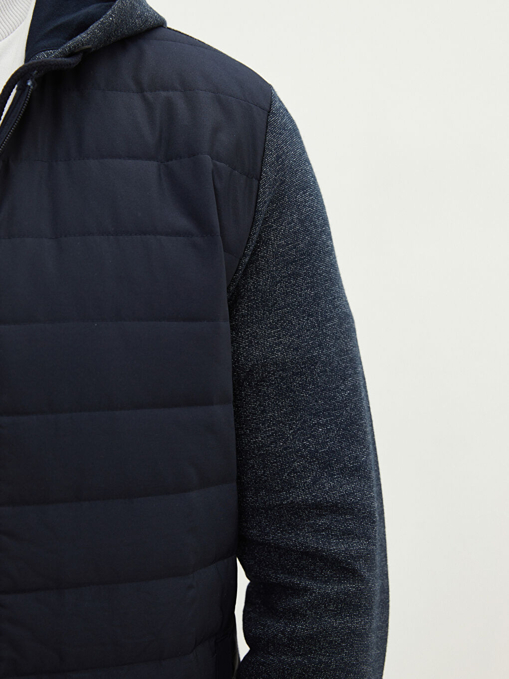 Relaxed Fit Hooded Long Sleeve Men's Sports Cardigan-2