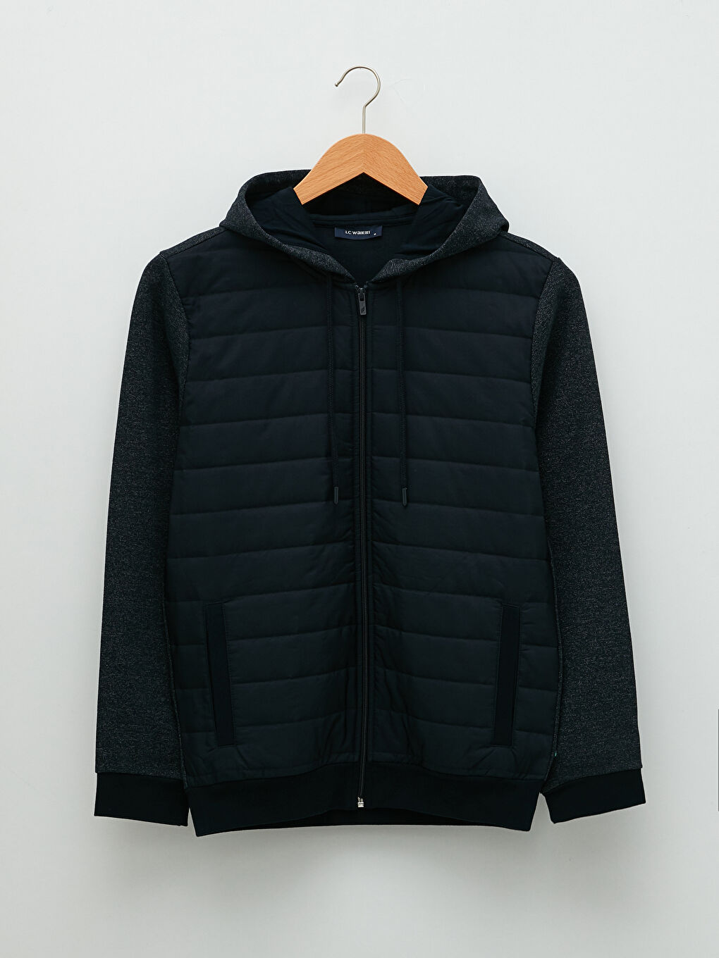 Relaxed Fit Hooded Long Sleeve Men's Sports Cardigan-5