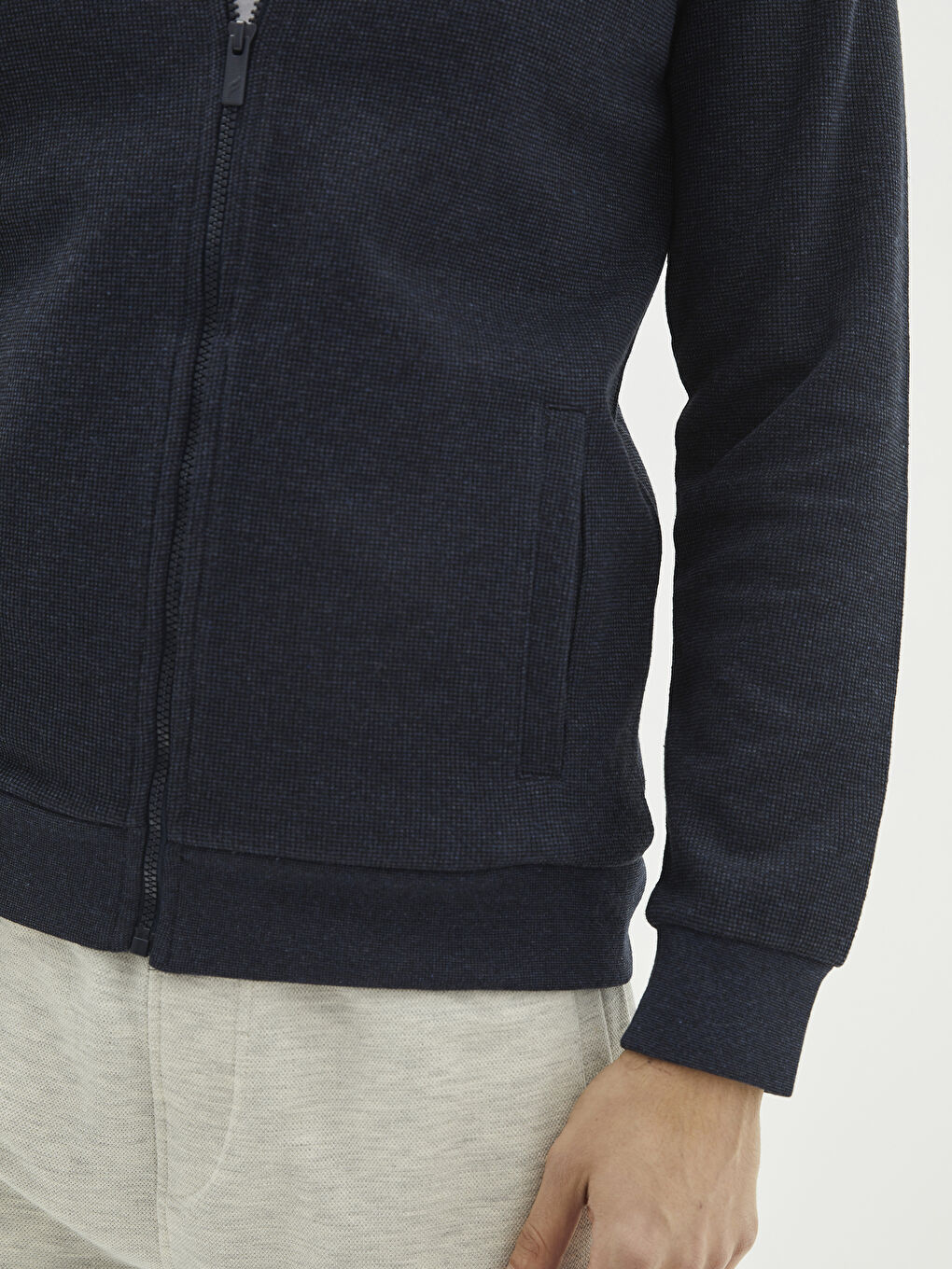 İndigo Rahat Kalıp Uzun Kollu Erkek Kolej Ceket-3