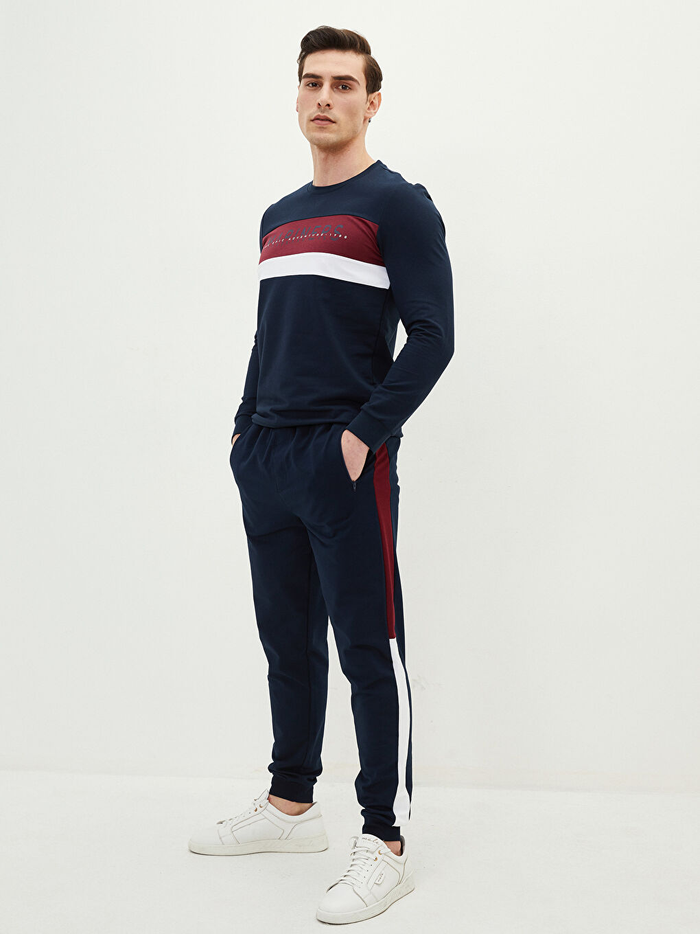 Lacivert Standart Kalıp Erkek Jogger Eşofman Altı