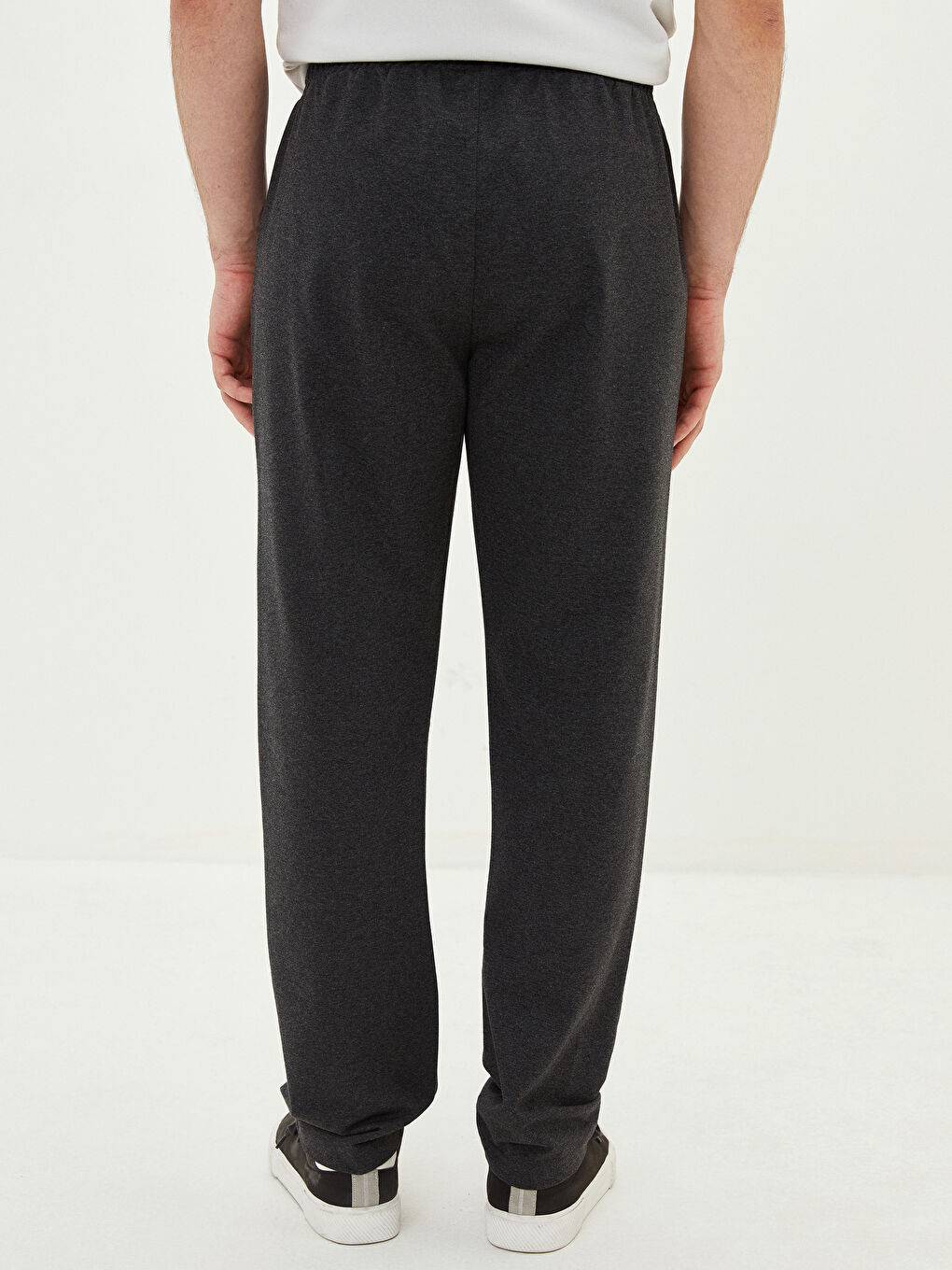 Antrasit Standart Kalıp Erkek Eşofman Altı-6