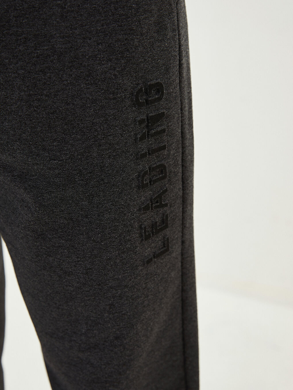 Antrasit Standart Kalıp Erkek Eşofman Altı-8