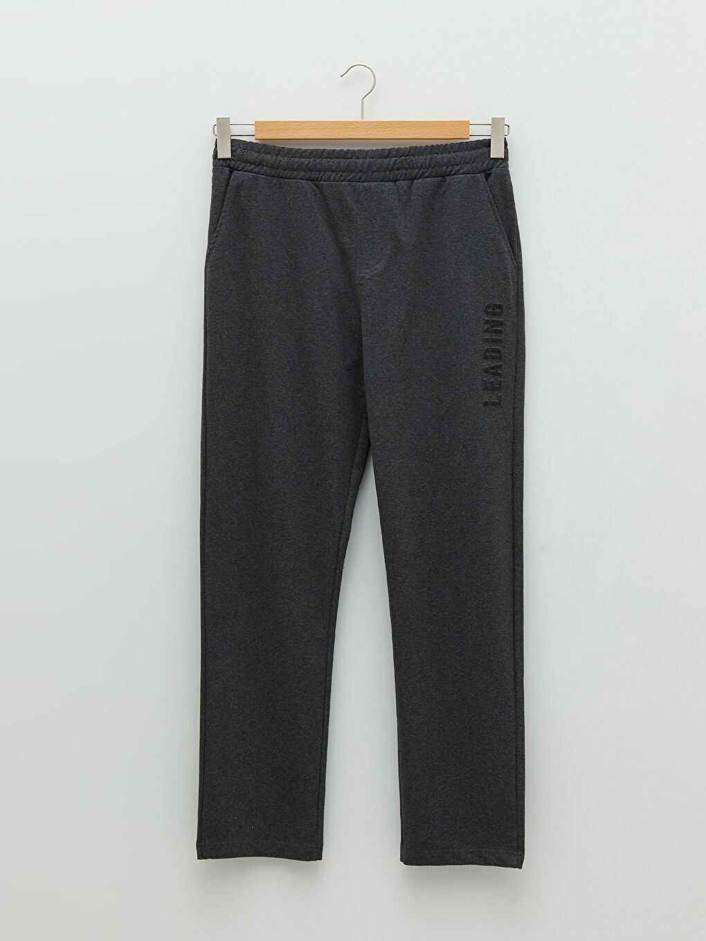 Antrasit Standart Kalıp Erkek Eşofman Altı-10