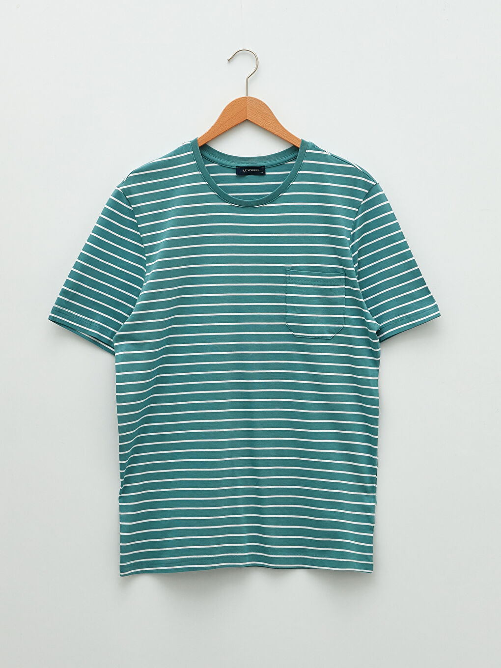 Футболка Мужская Джерси В Полоску С Короткими Рукавами И Круглым Вырезом-5