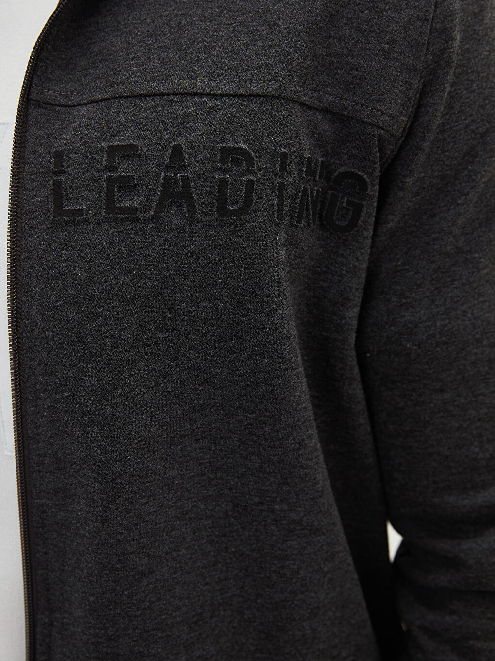 Relaxed Fit Hooded Long Sleeve Men's Sports Cardigan-7
