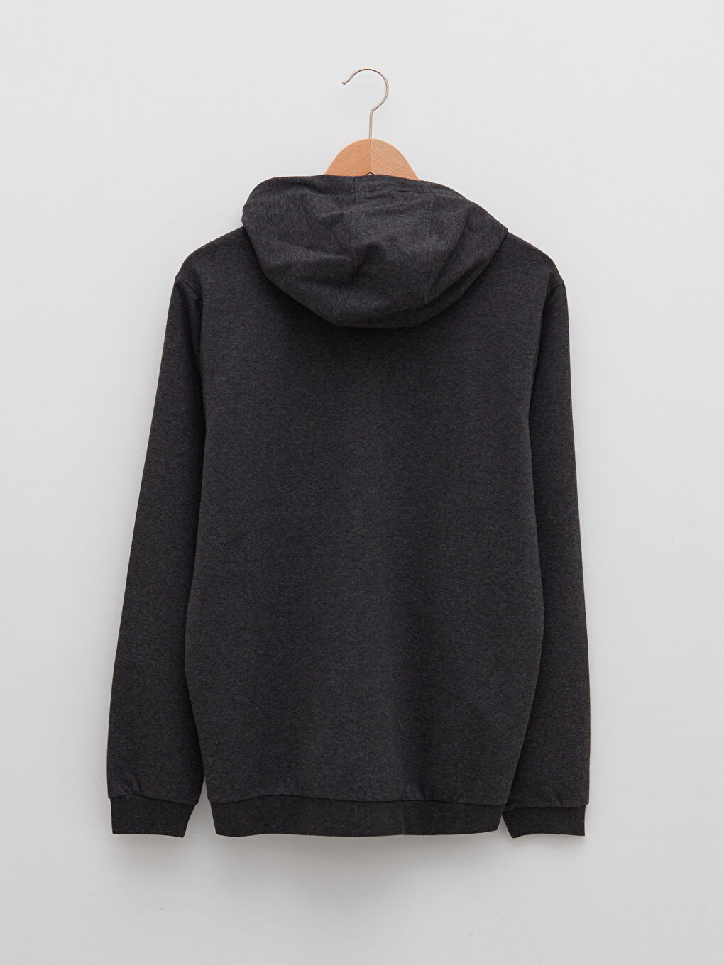 Relaxed Fit Hooded Long Sleeve Men's Sports Cardigan-11