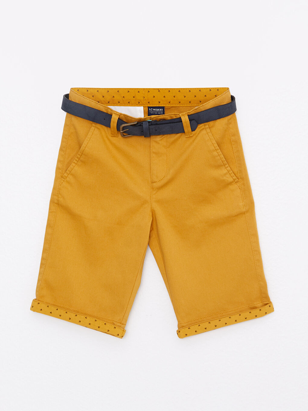 Sarı Basic Pamuklu Erkek Çocuk Roller ve Kemer