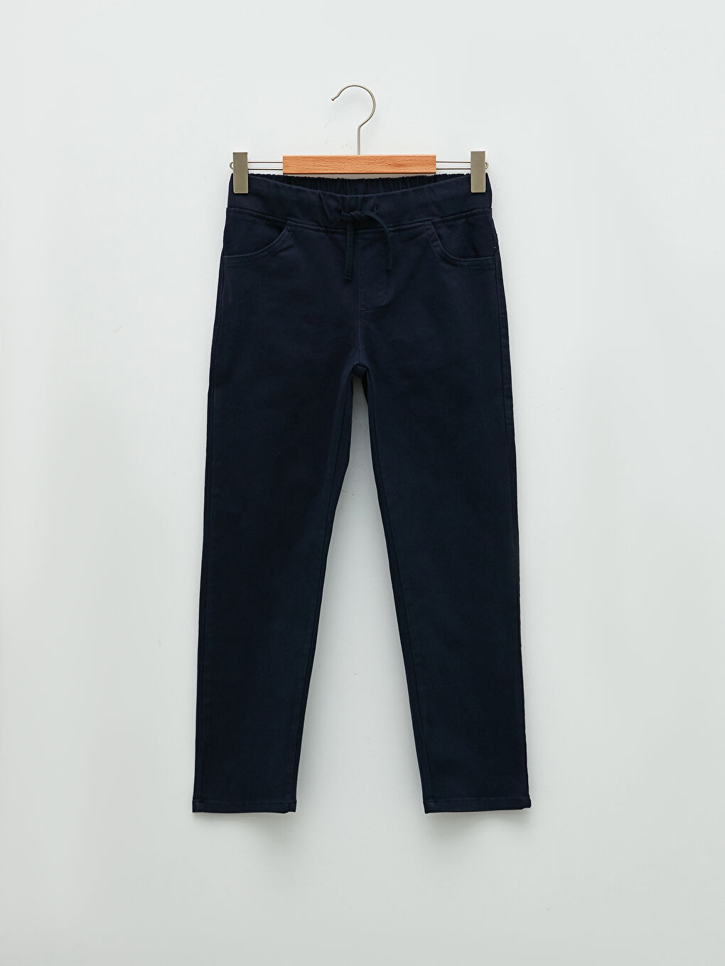Lacivert Beli Lastikli Basic Gabardin Erkek Çocuk Pantolon