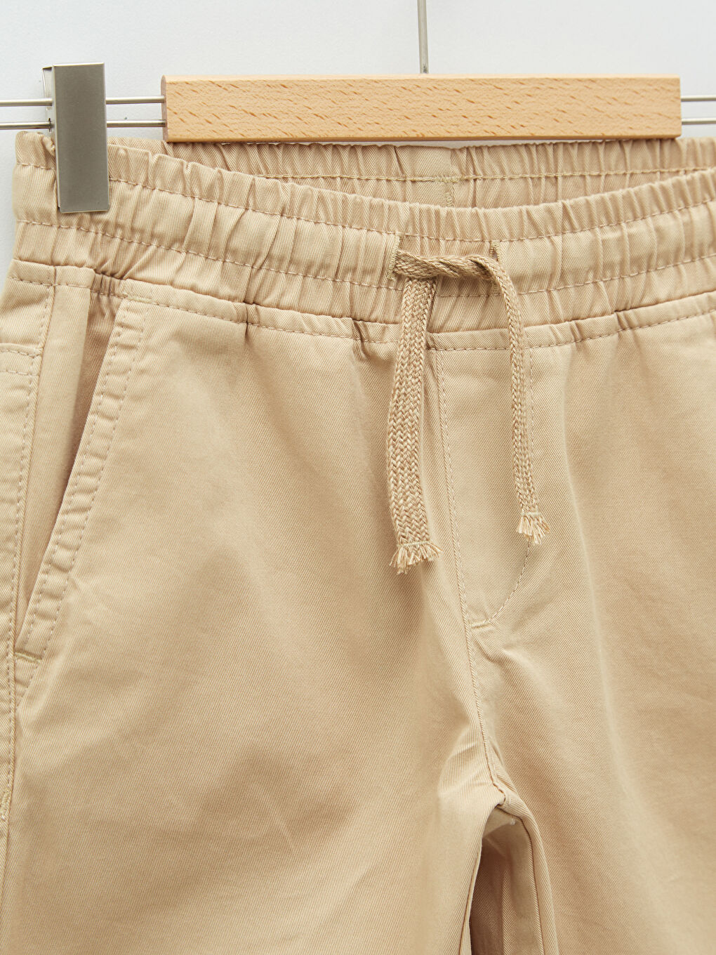 بنطلون للأولاد جبردين بسيط بخصر مرن-4