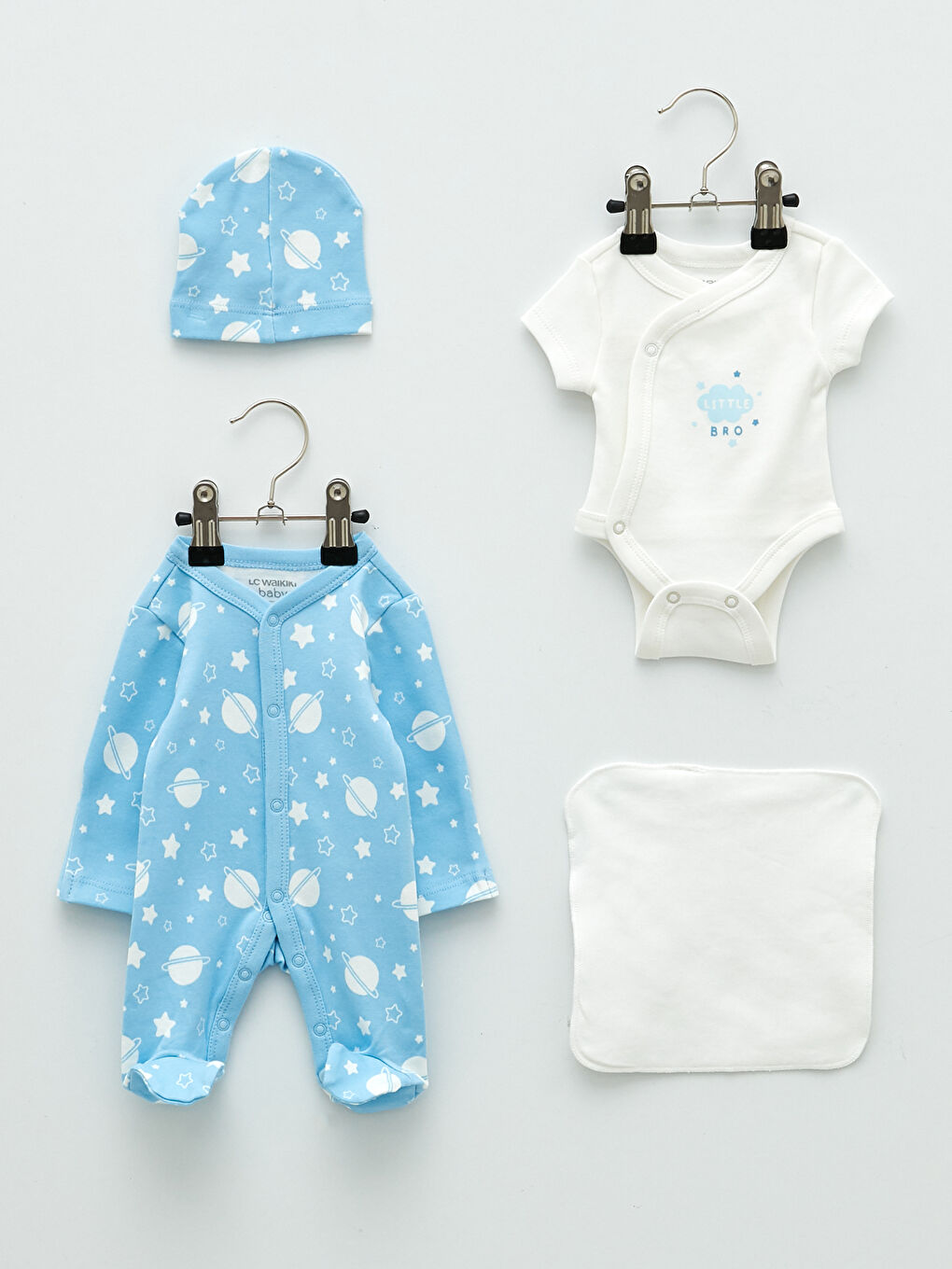 Printed Premature Baby Boy Hospital Outlet Set of 4
