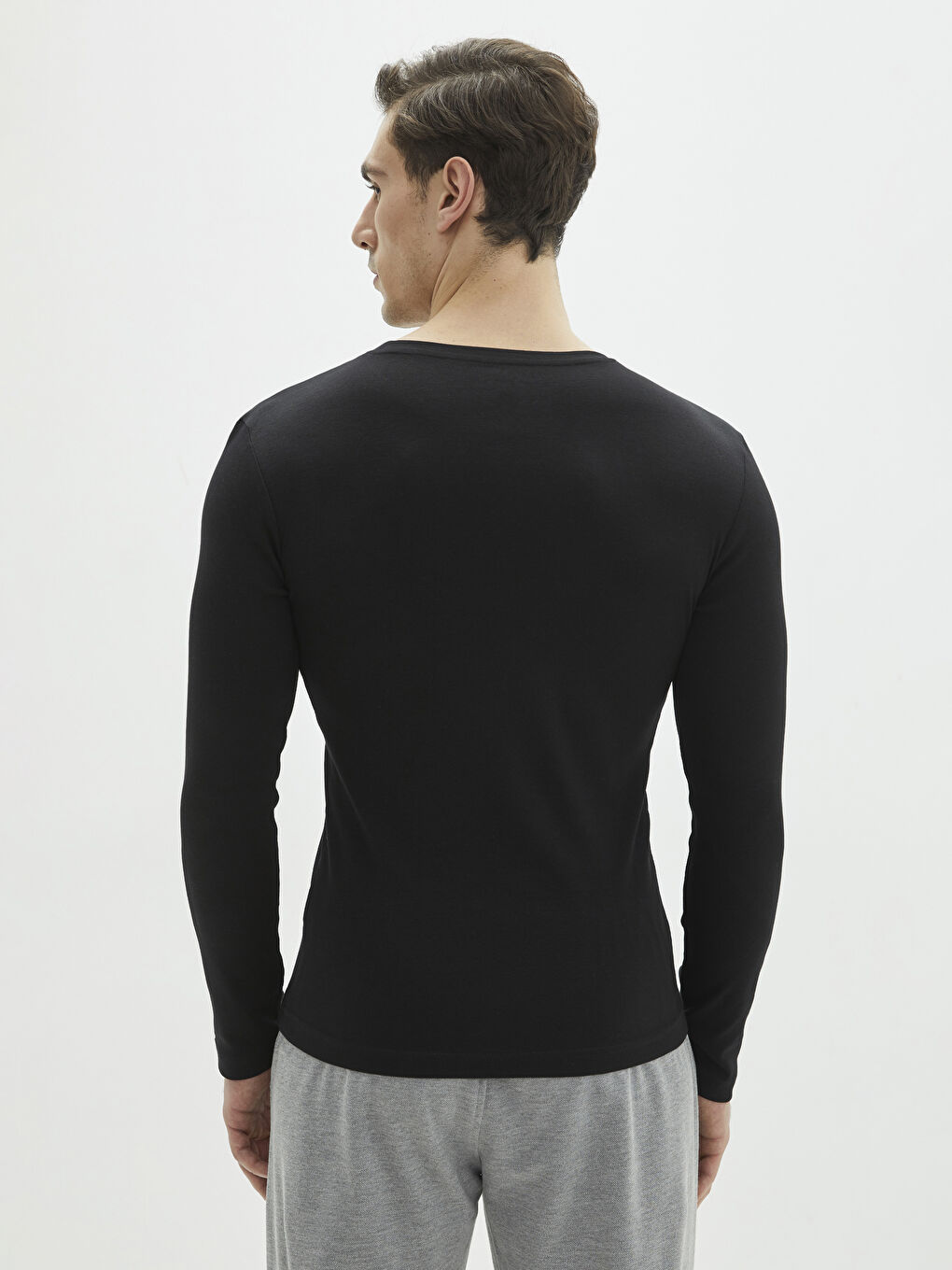 LCWAIKIKI Classic Crew Neck Long Sleeve Basic Men's T-shirt -S20902Z8-CVL