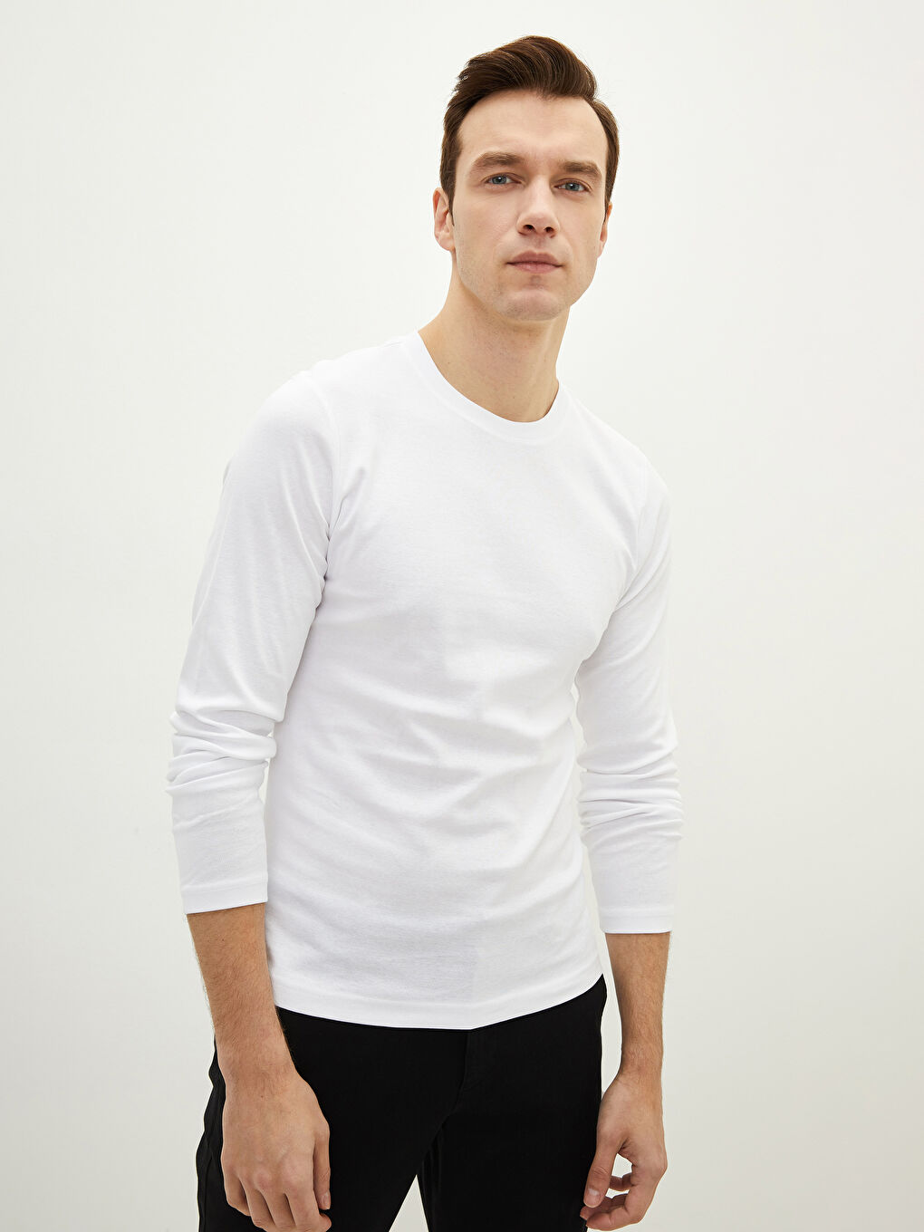 LC Waikiki Crew Neck Long Sleeve Basic Men's T-shirt -S20902Z8-Q6K