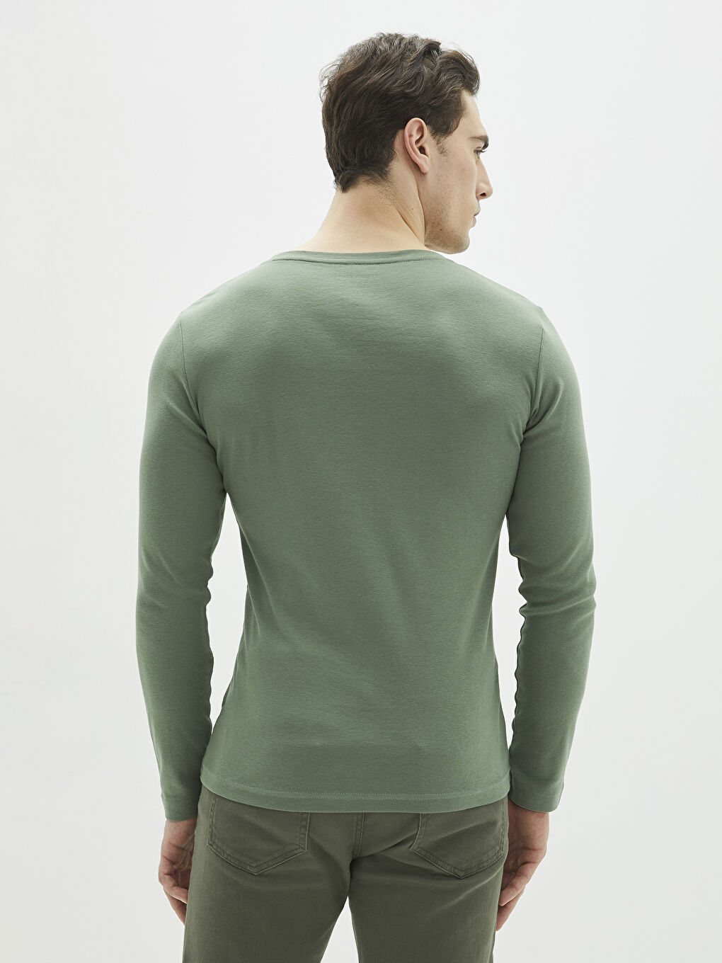 LCWAIKIKI Classic Crew Neck Long Sleeve Basic Men's T-shirt -S20902Z8-QA5