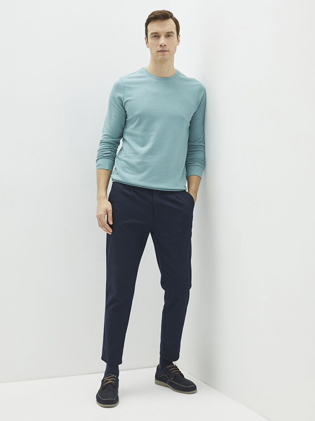 LCWAIKIKI Basic Crew Neck Long Sleeve Men's Sweatshirt -S20907Z8-GTK