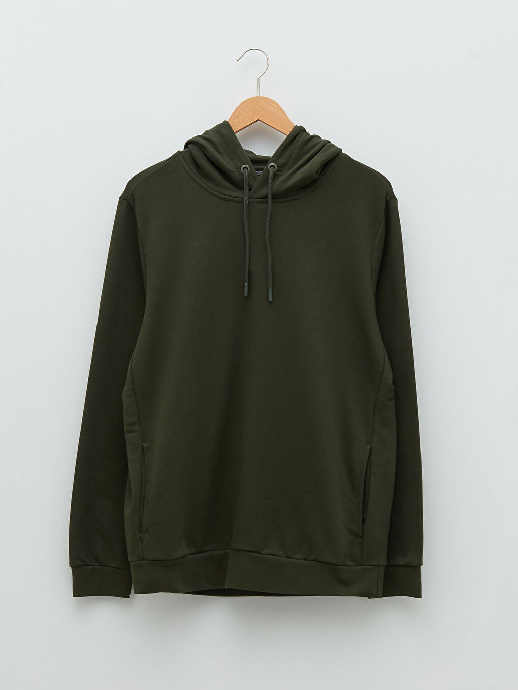 Basic Men's Hooded Hoodie with Long Sleeve -S20910Z8-JET