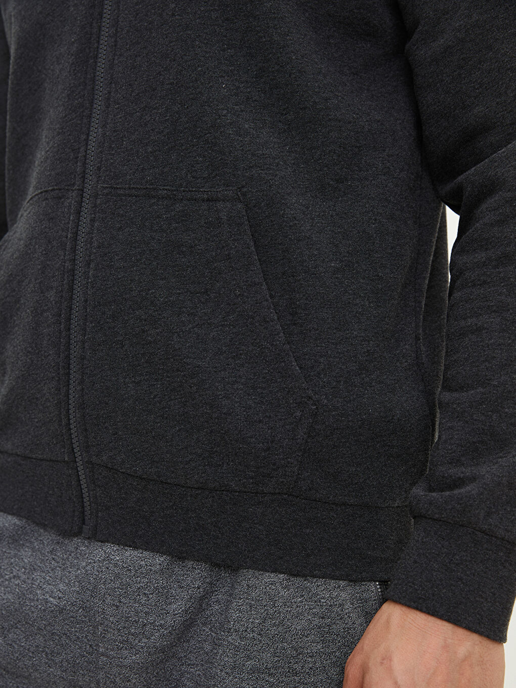 Hooded Zipper Men's Sweatshirt-3