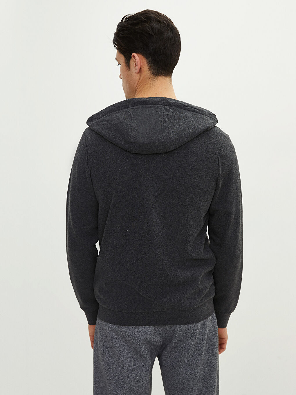 Hooded Zipper Men's Sweatshirt-4