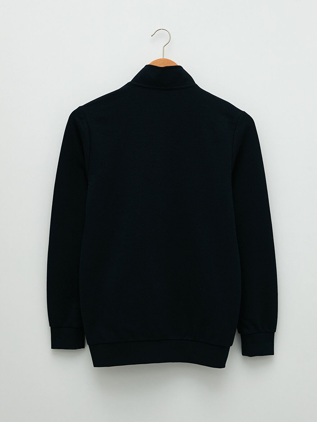 سويت شيرت كم طويل ياقة قمع مريح للرجال-6