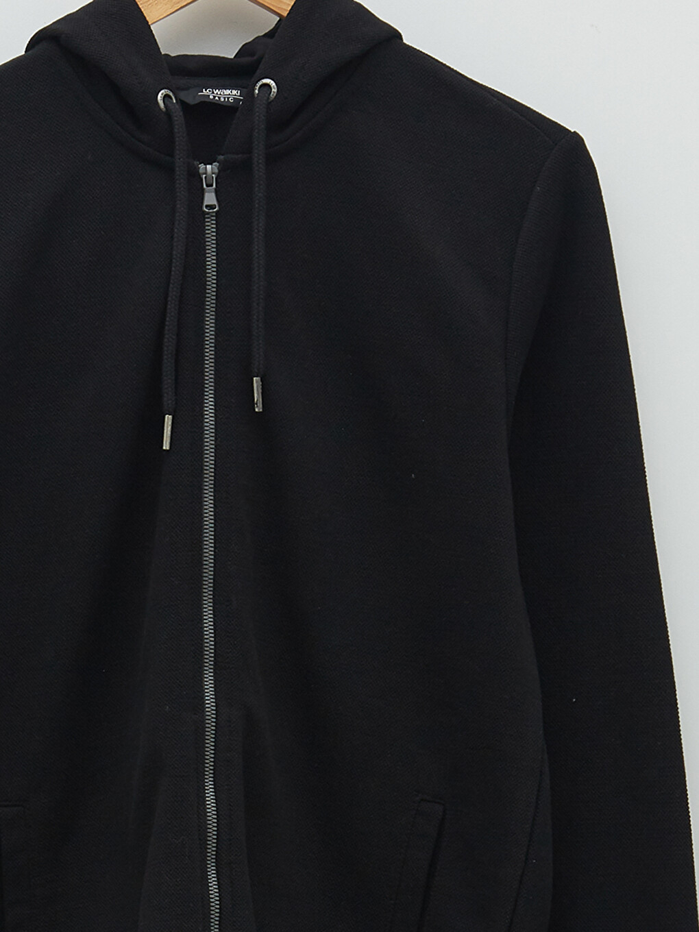 Hooded Long Sleeve Men's Zip-up Sweatshirt-5