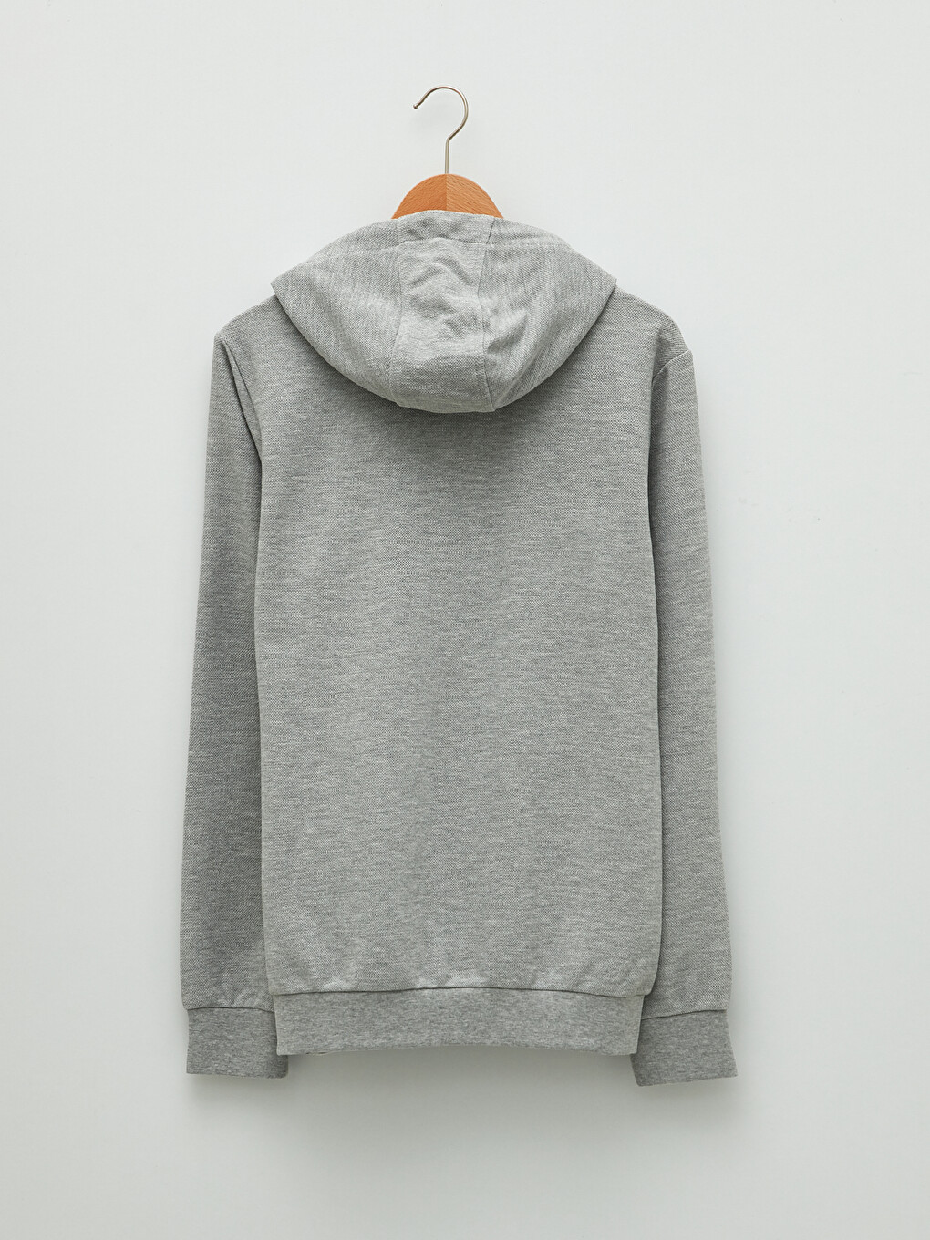 Hooded Long Sleeve Men's Zip-up Sweatshirt-6