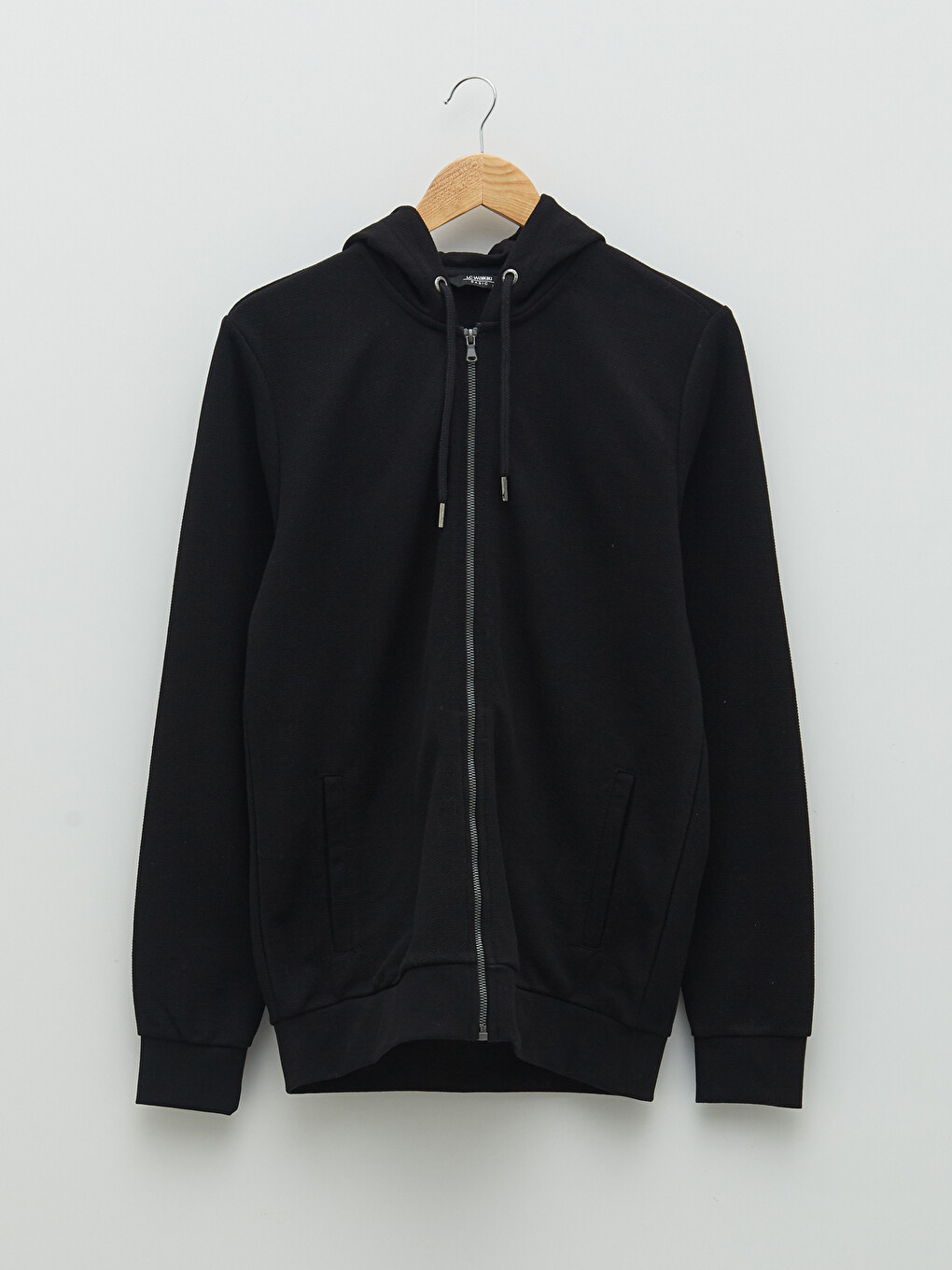 Hooded Long Sleeve Men's Zip-up Sweatshirt-3