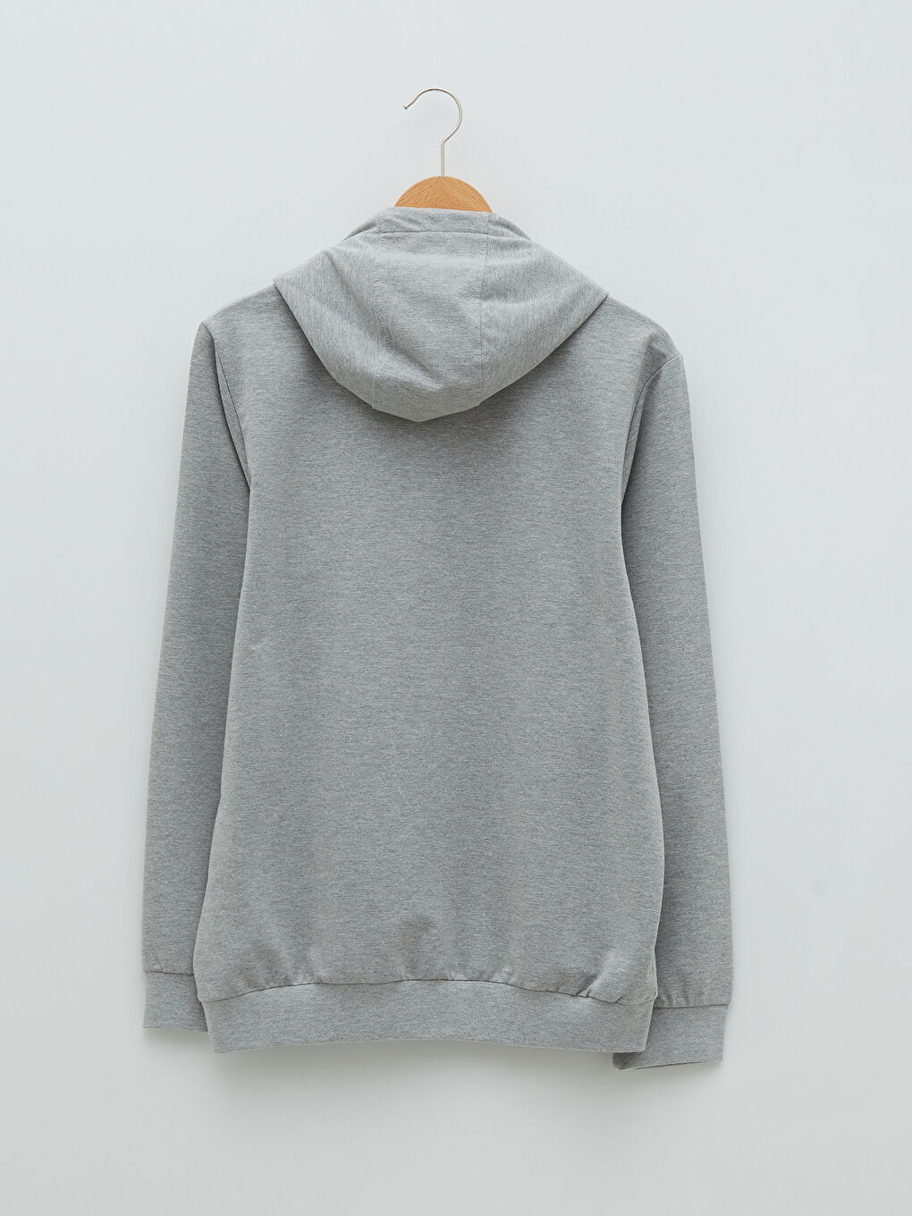 Мужская толстовка на молнии с капюшоном и длинным рукавом-6