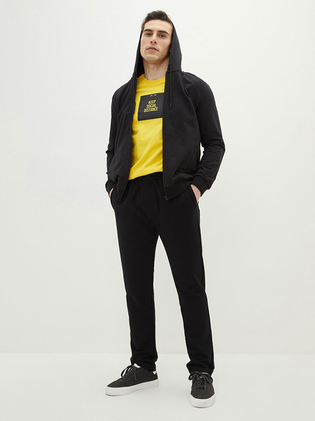 بنطلون رياضي بقصة عادية - للرجال