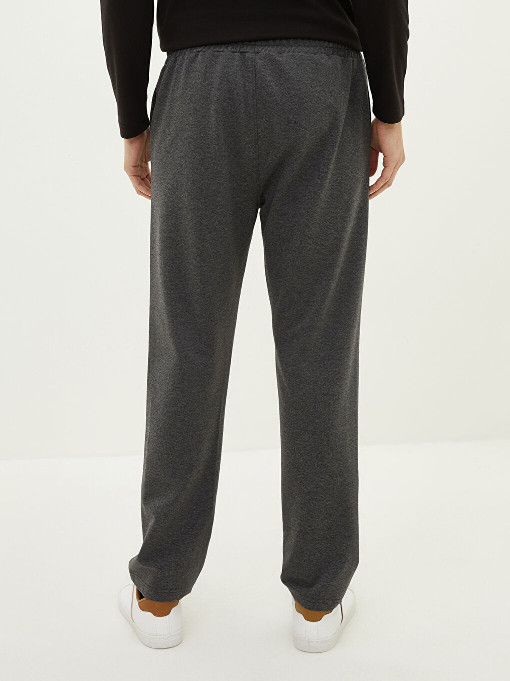 Antrasit Standart Kalıp Erkek Eşofman Altı-4