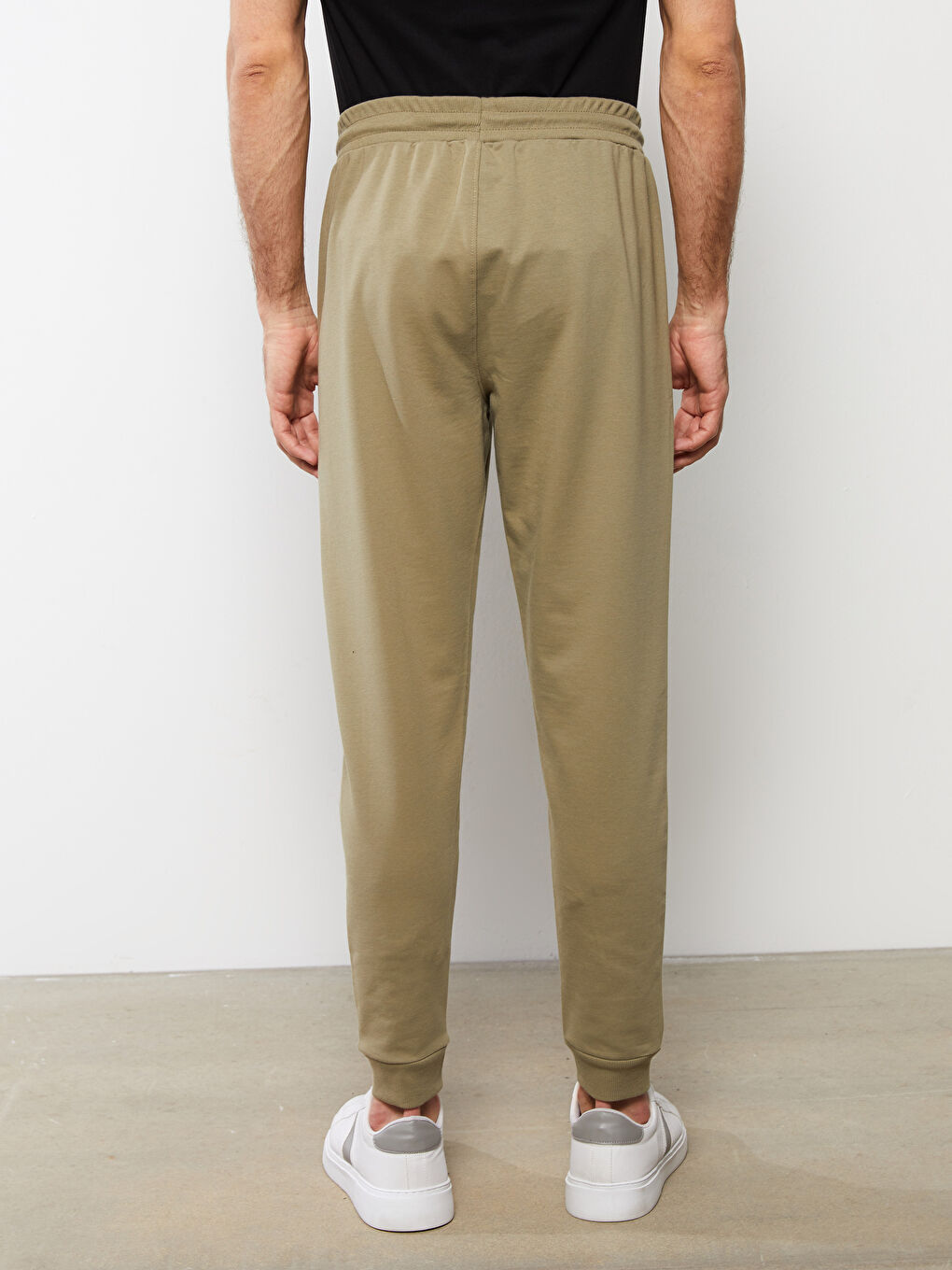 Haki Standart Kalıp Jogger Erkek Eşofman Altı-3