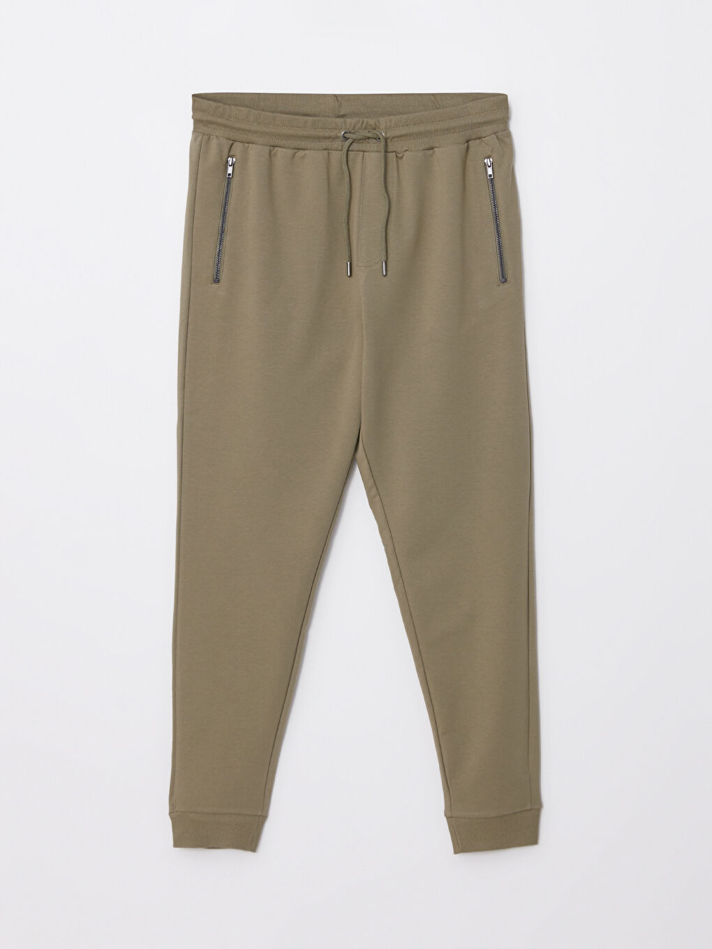 Haki Standart Kalıp Jogger Erkek Eşofman Altı-5