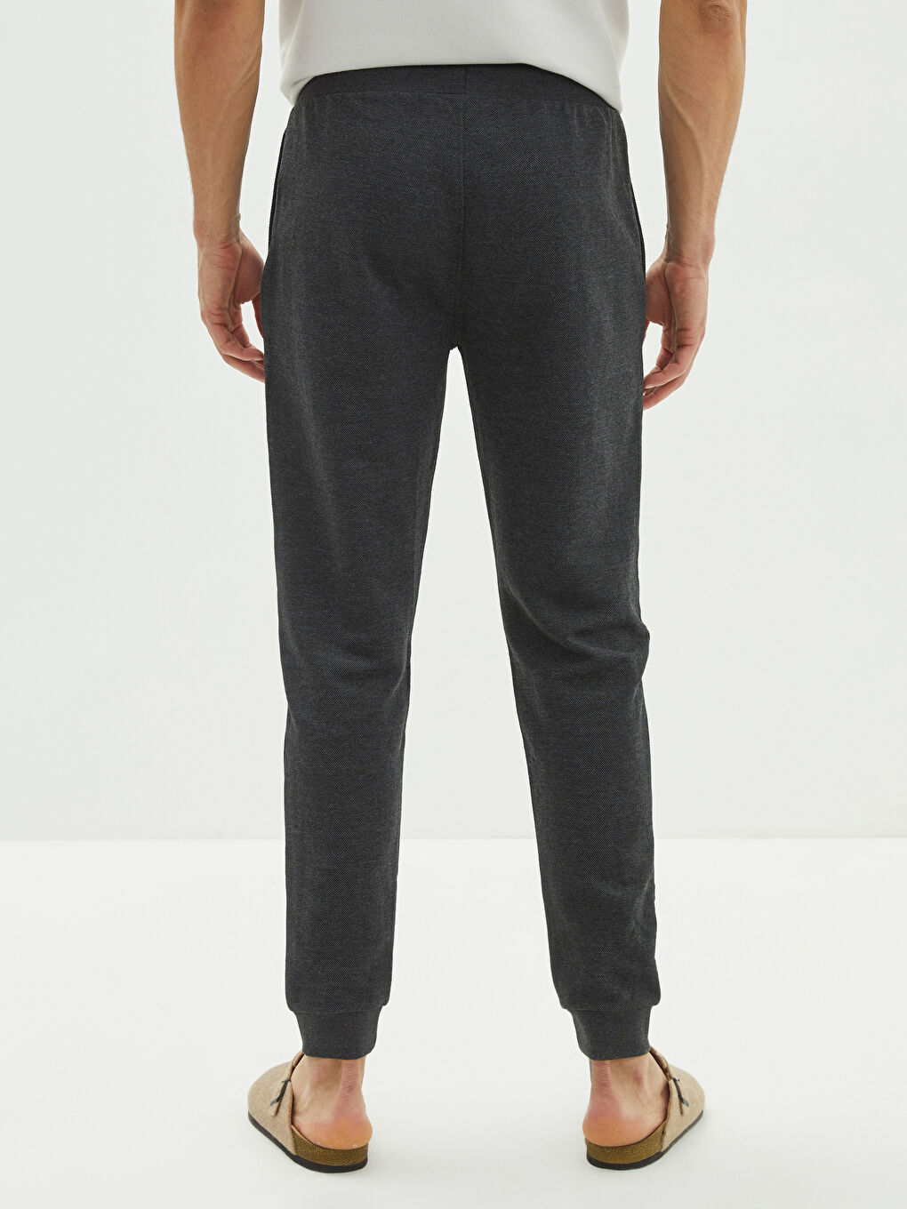 Antrasit Standart Kalıp Erkek Jogger Eşofman Altı-4