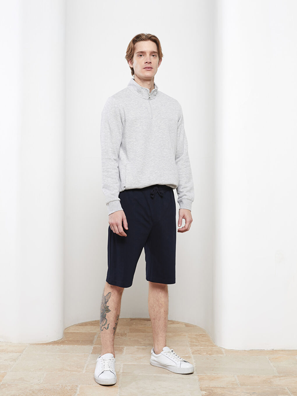Standard Pattern Piqué Men's Shorts -S20926Z8-RFH