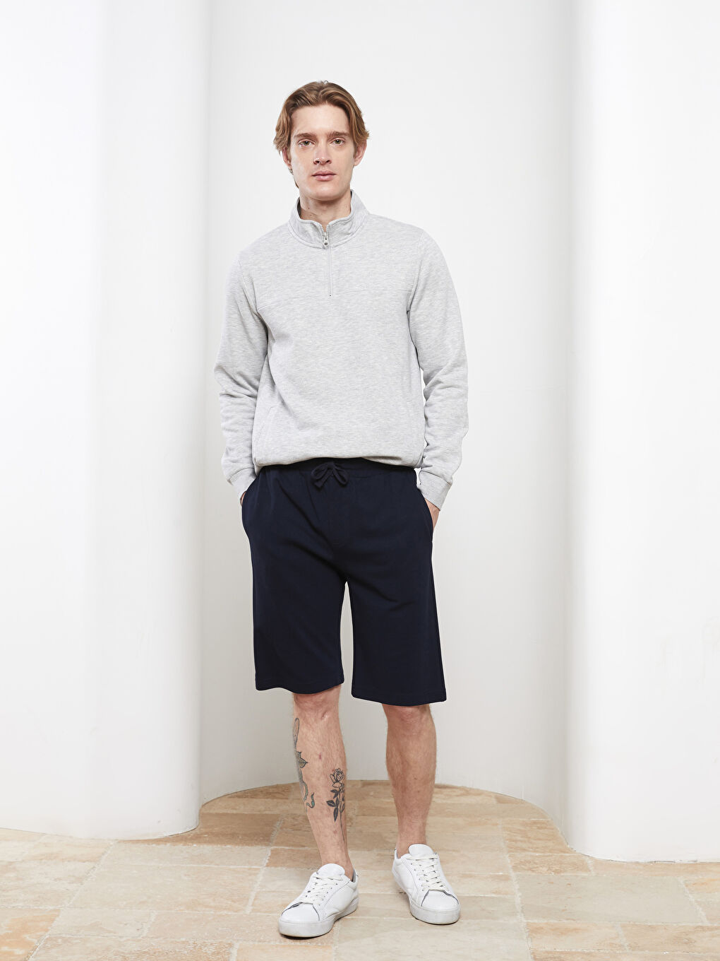 Standard Pattern Piqué Men's Shorts -S20926Z8-RFH