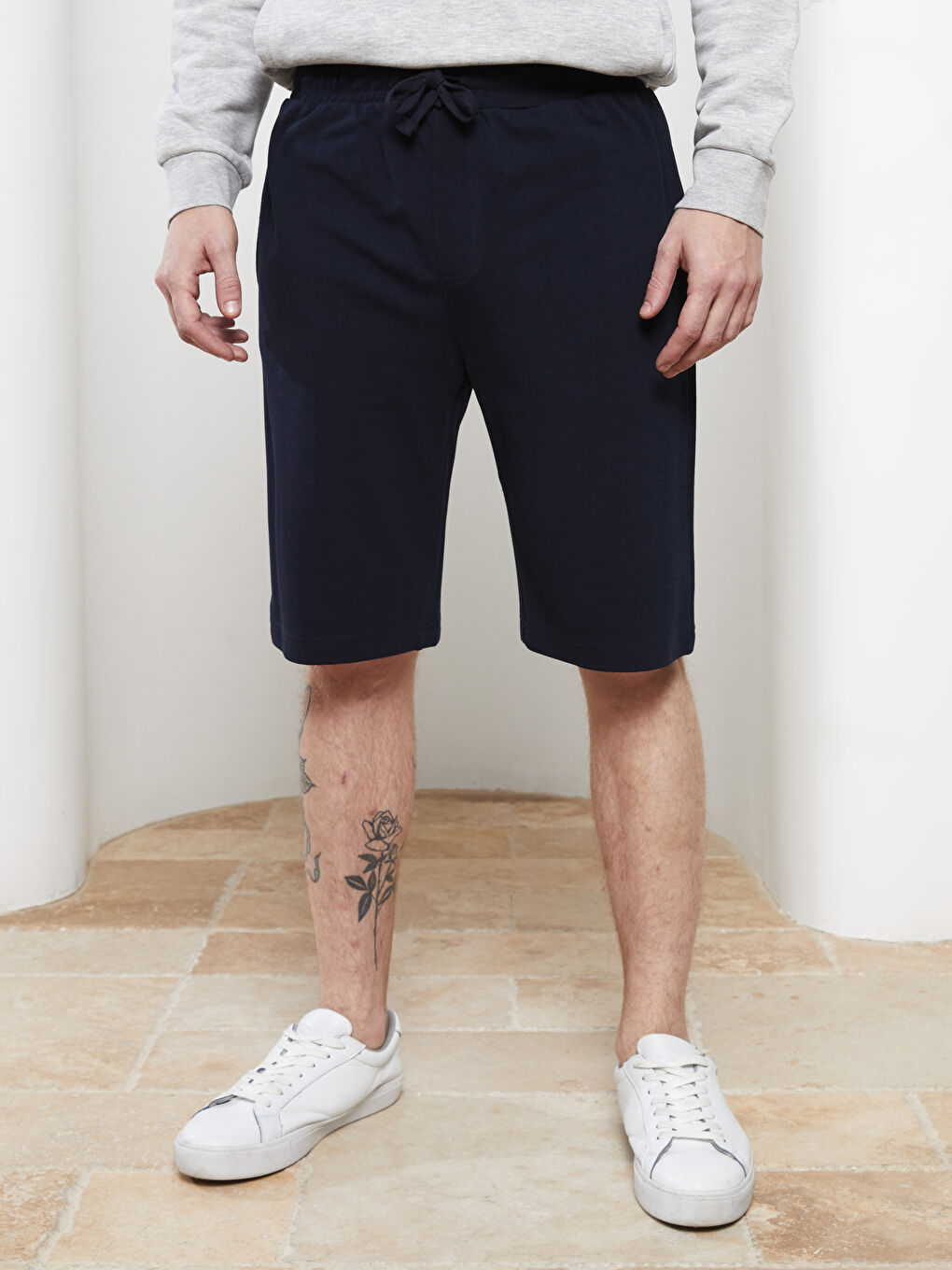 Standard Pattern Piqué Men's Shorts -S20926Z8-RFH