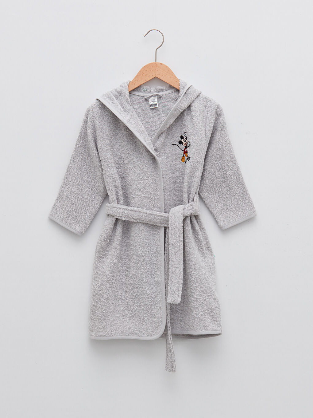 Halat de Baie pentru Băieței cu Glugă Brodat Mickey Mouse