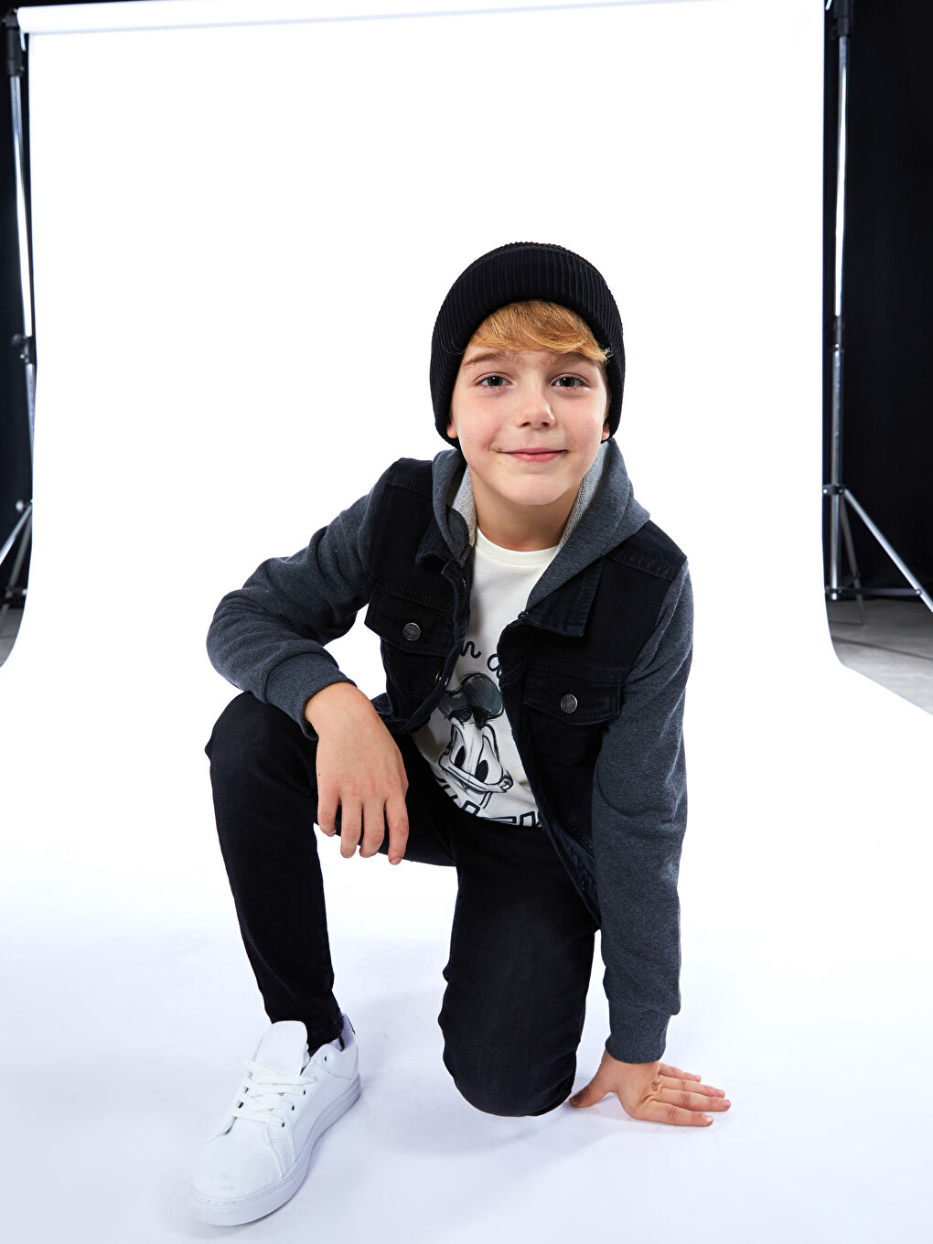 Pantalon Garçon en Denim Super Skinny Fit-1