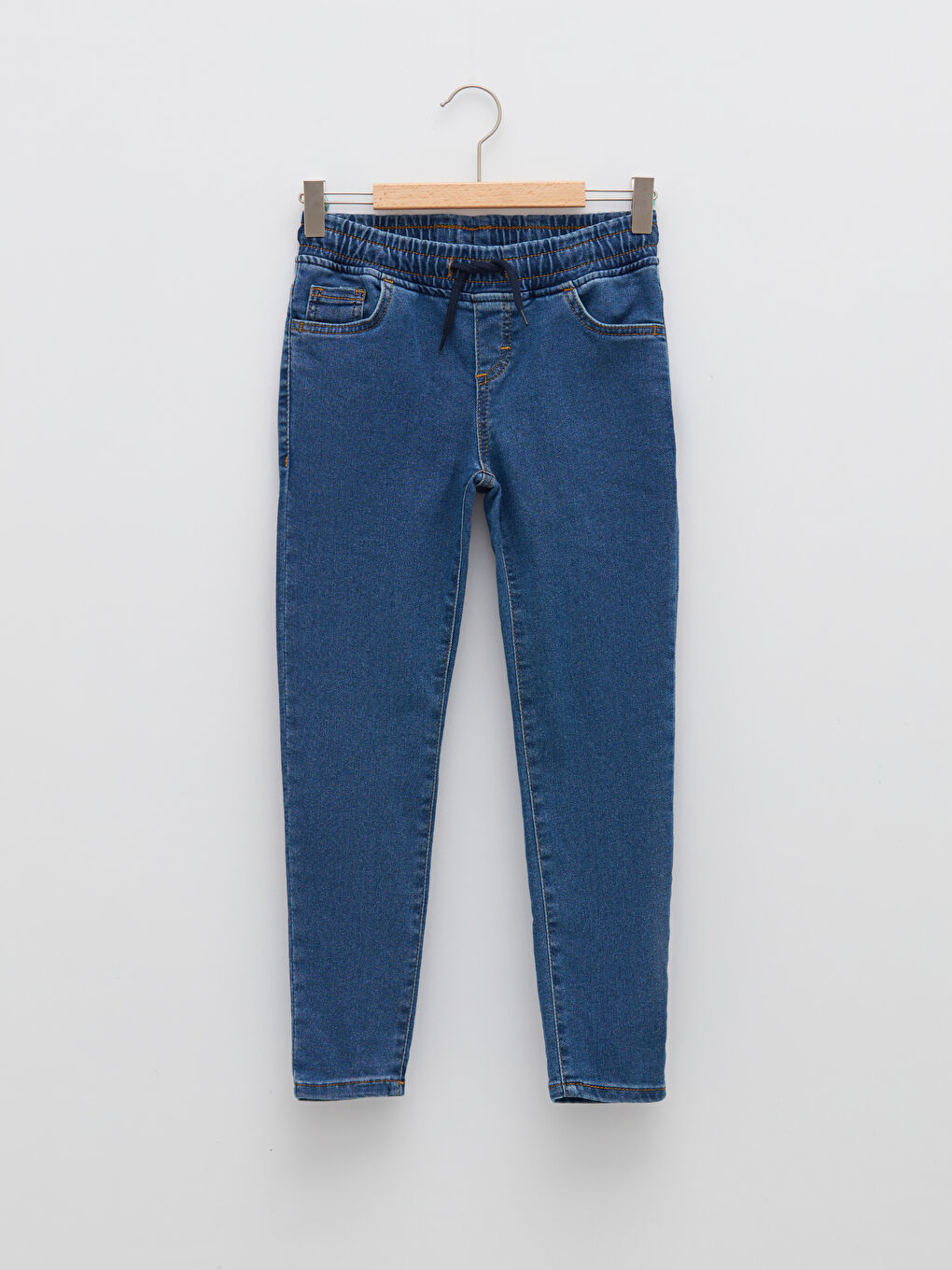 LCW Kids Indigo Beli Lastikli Skinny Fit Erkek Çocuk Jean Pantolon - 2