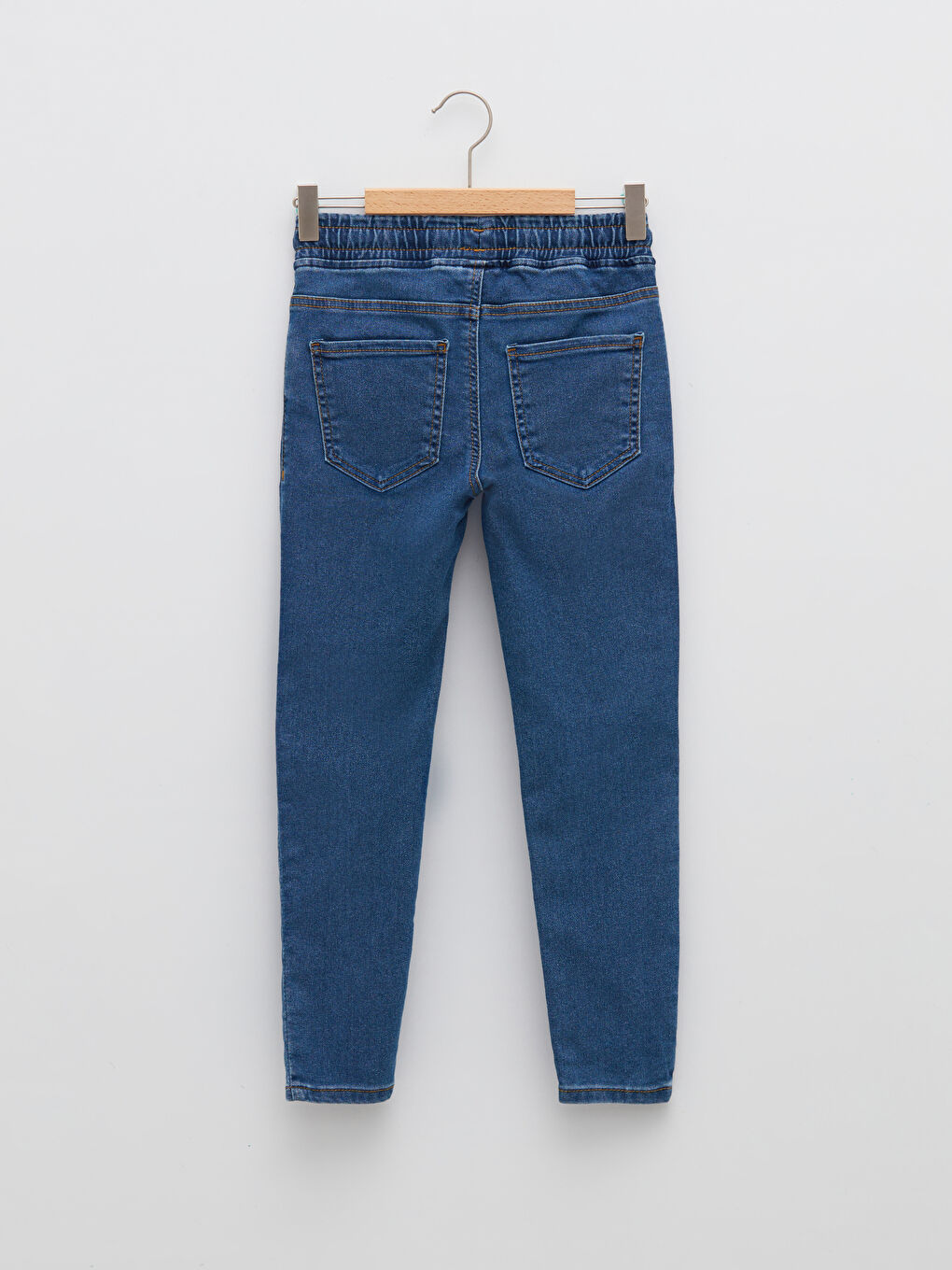 LCW Kids Indigo Beli Lastikli Skinny Fit Erkek Çocuk Jean Pantolon - 3