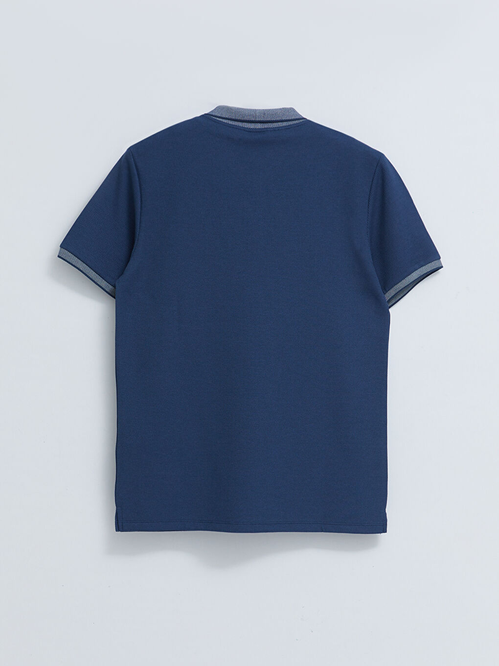 İndigo Polo Yaka Kısa Kollu Erkek Tişört-5