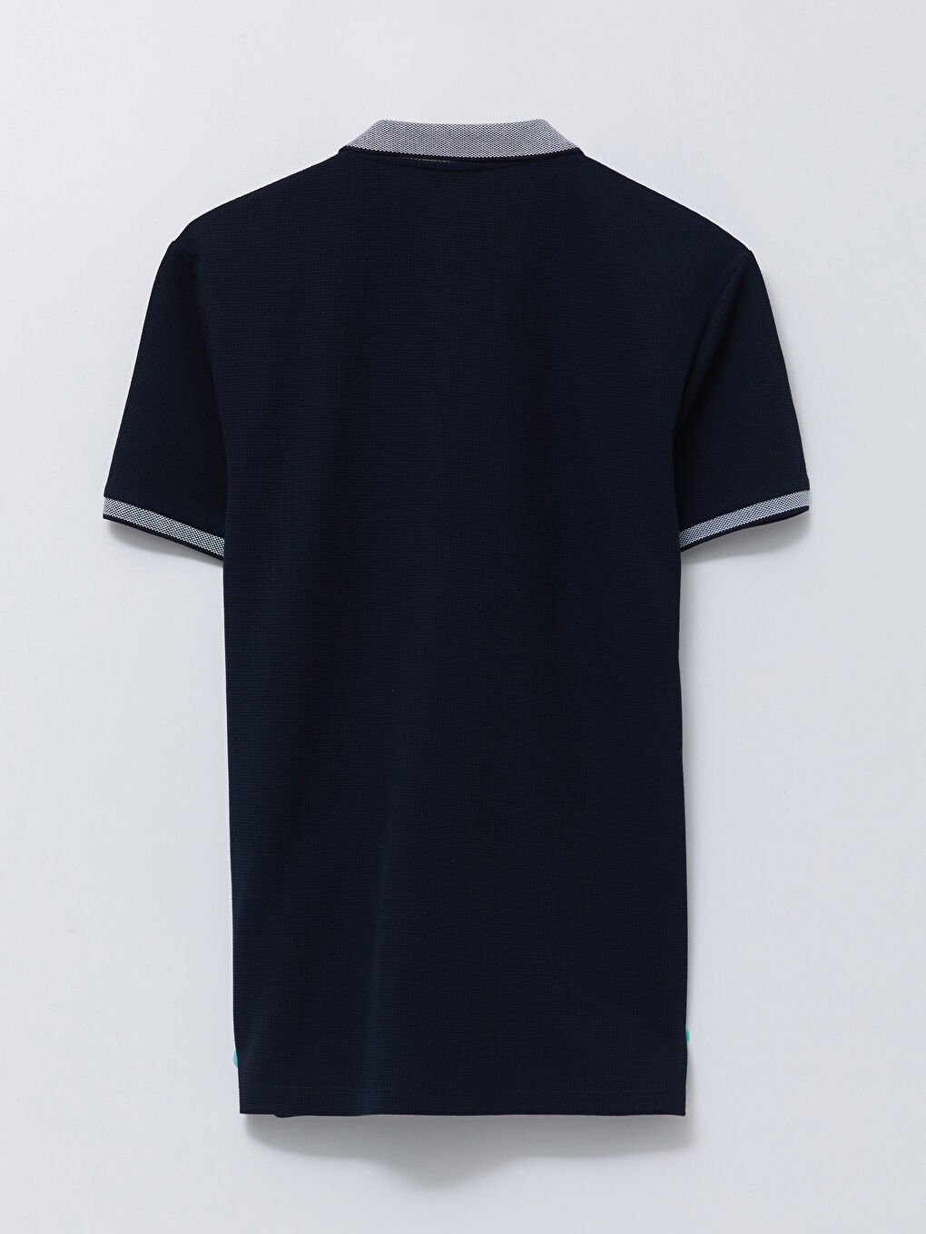 Lacivert Polo Yaka Kısa Kollu Erkek Tişört-5