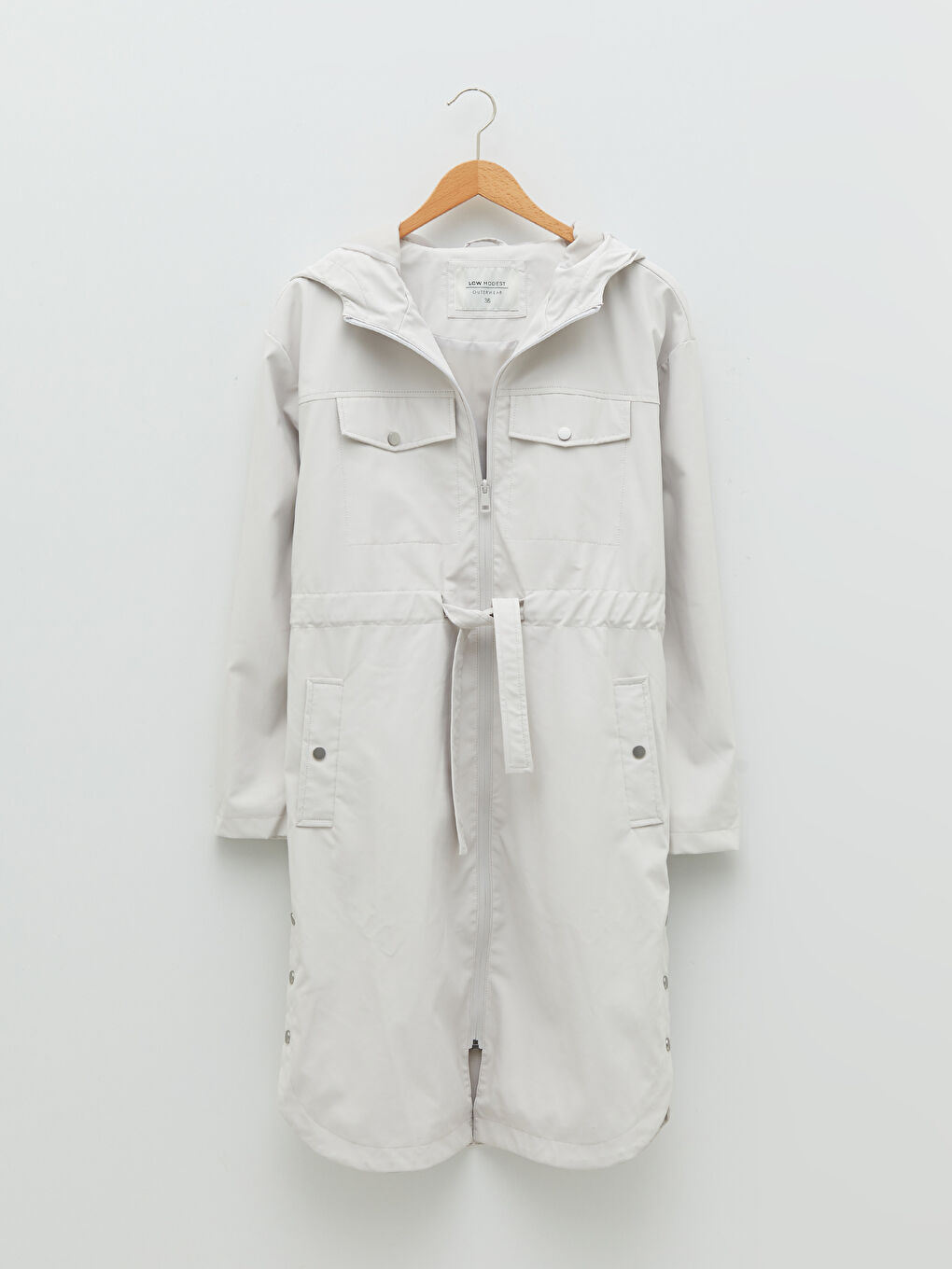 LCW Modest Women's Hooded Plain Coat -S20979Z8-RTU