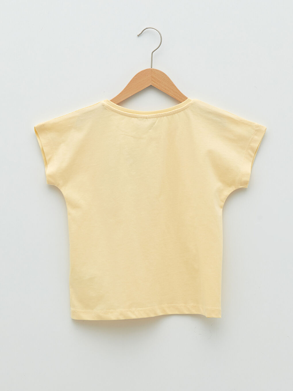 Crew Neck Teddy Bear Printed Girls' T-Shirt-1