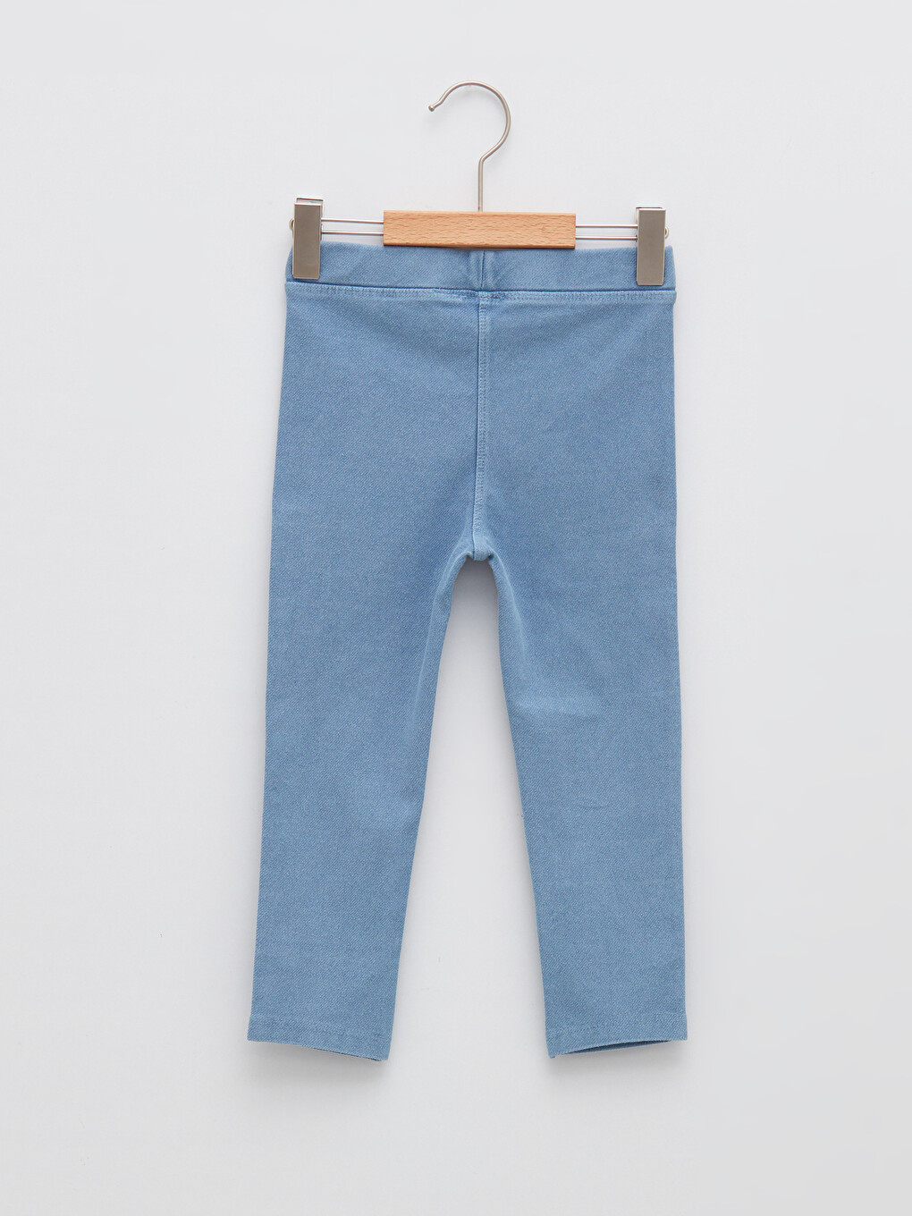 Elastic Waist Basic Baby Girl Jean Tights-1