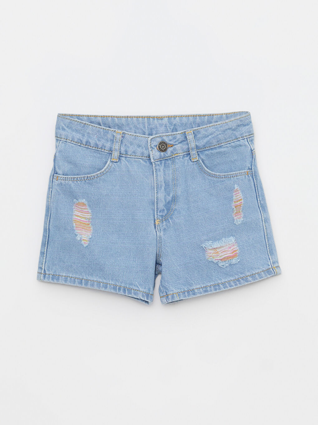 Ripped Detailed Girl Jean Shorts -S21020Z4-311