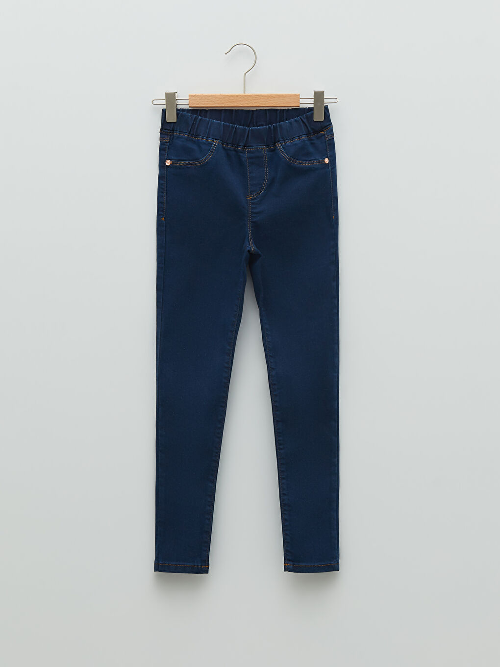 Elastic Waist Super Skinny Fit Girl Denim Trousers