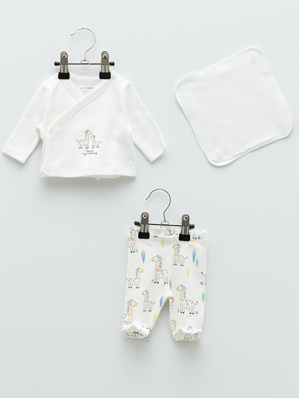 Ekru Baskılı Pamuklu Prematüre Erkek Bebek Hastane Çıkış Seti-1